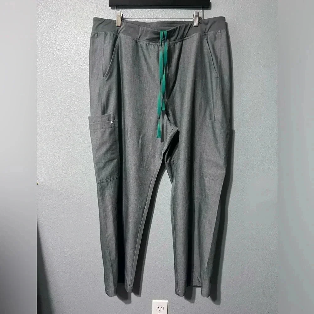 FIGS Scrubs Pants Bottoms Technical Collection Gray Men’ s Axim M Inseam 28.5”